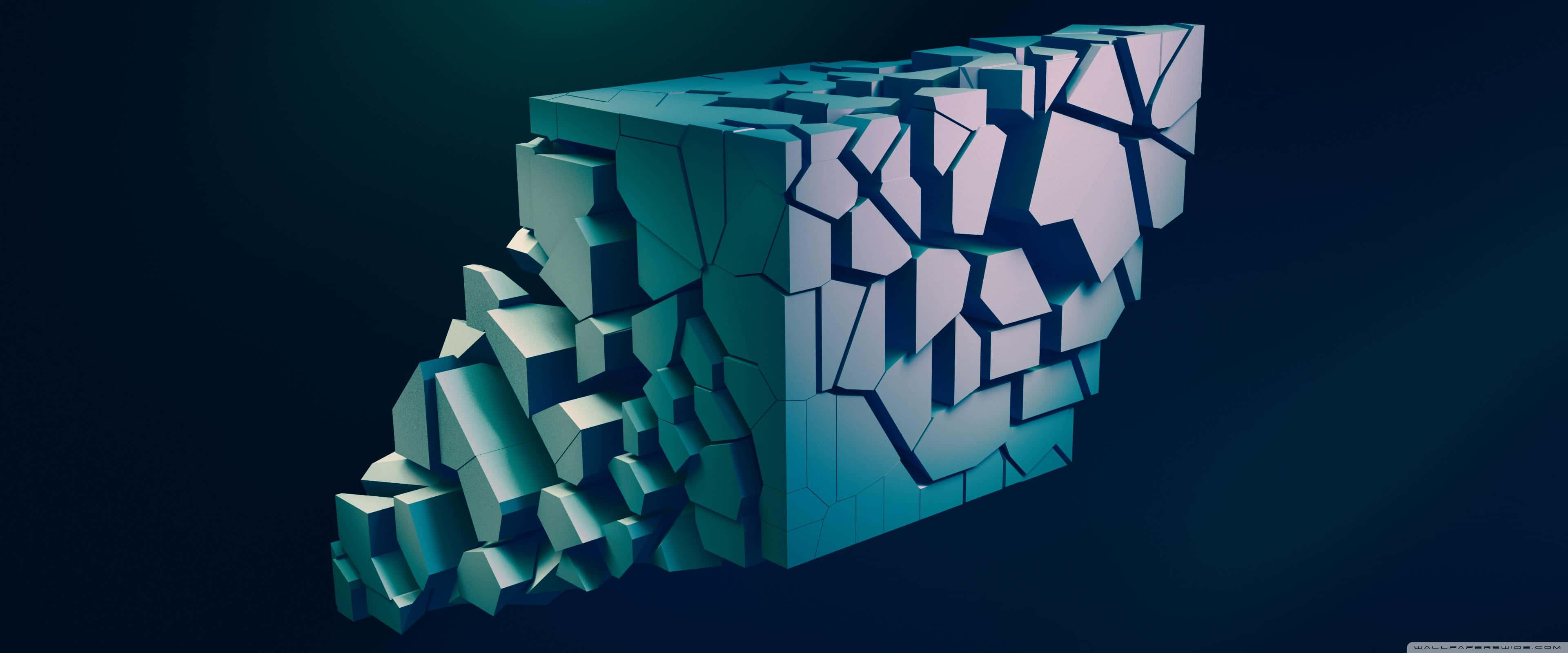 Apple 3840x1600, teal, dark blue, 4K Desktop Wallpaper