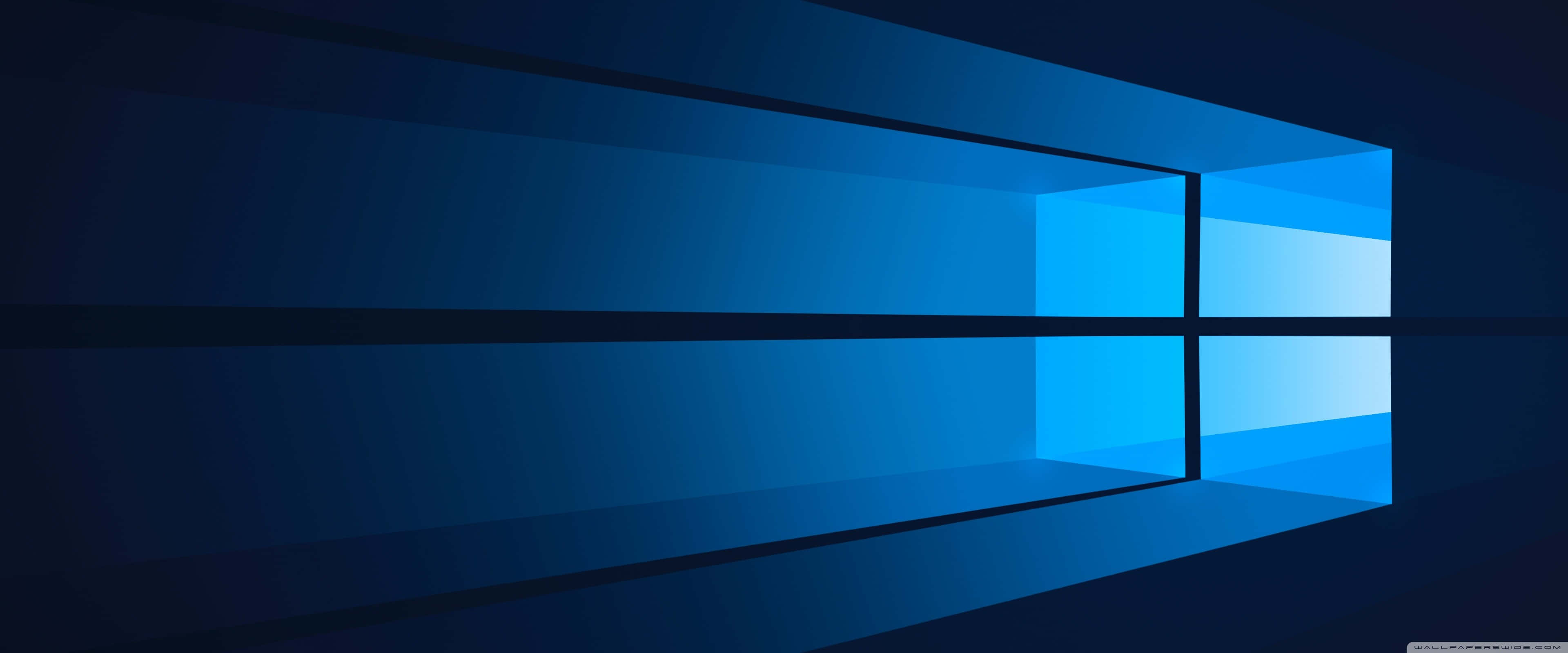 Apple, 3840x1600, blue window logo, 4K Desktop Wallpaper