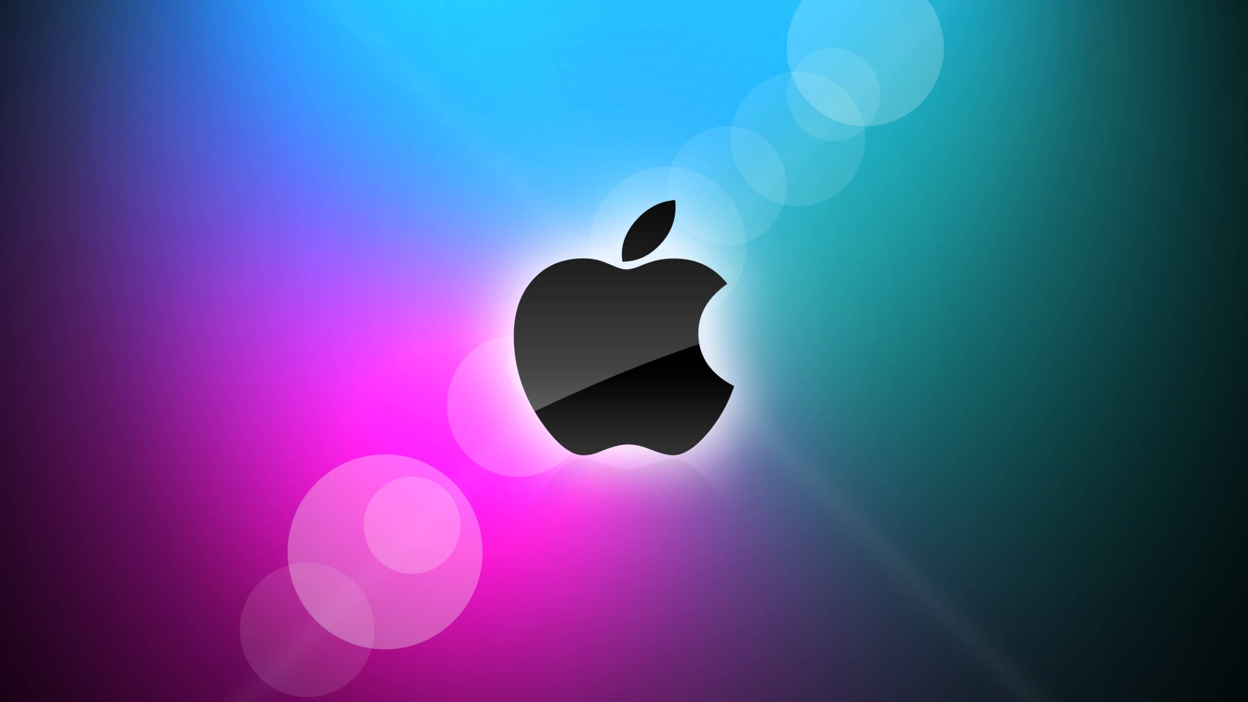 Apple 4K Ultra HD, Apple logo, black, 4K Desktop Wallpaper