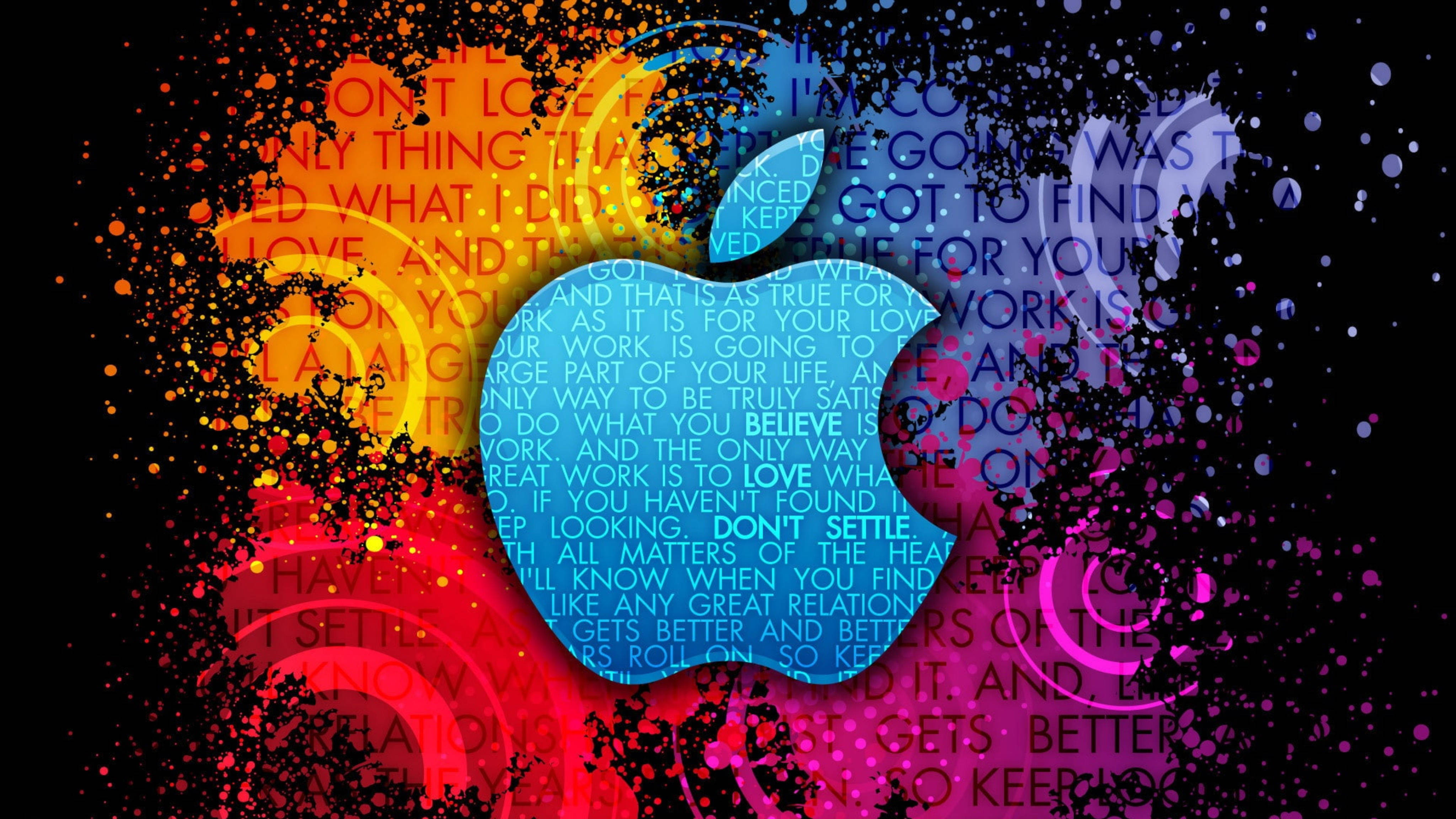 Apple, 4K Ultra HD, digital-art Apple logo, 4K Desktop Wallpaper
