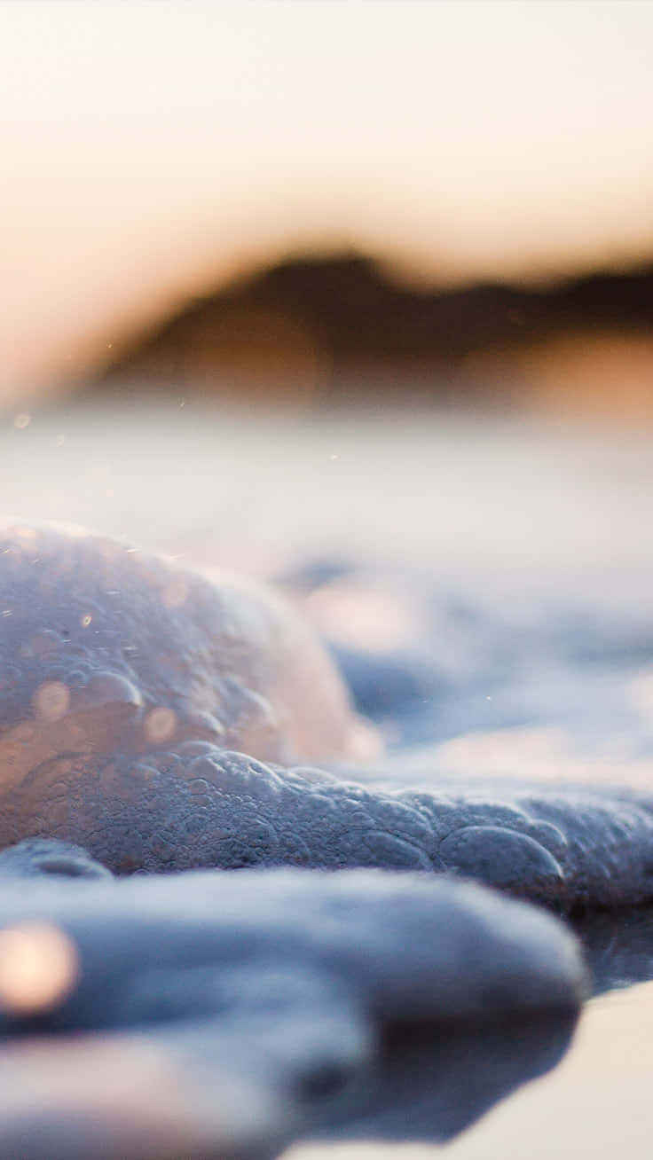 cute iPhone, beach, soft golden light, HD Phone Wallpaper