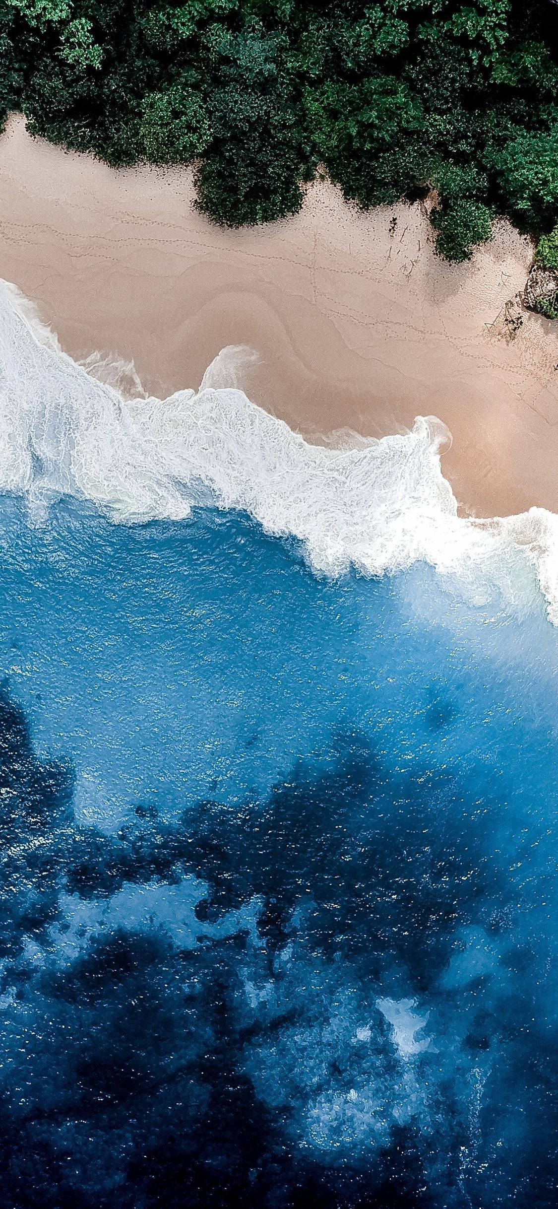 Apple Beach, turquoise waves, sandy beach, Full HD Phone Wallpaper