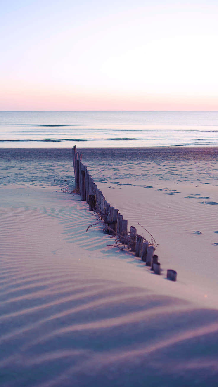 iPhone, beach, twilight, HD Phone Wallpaper