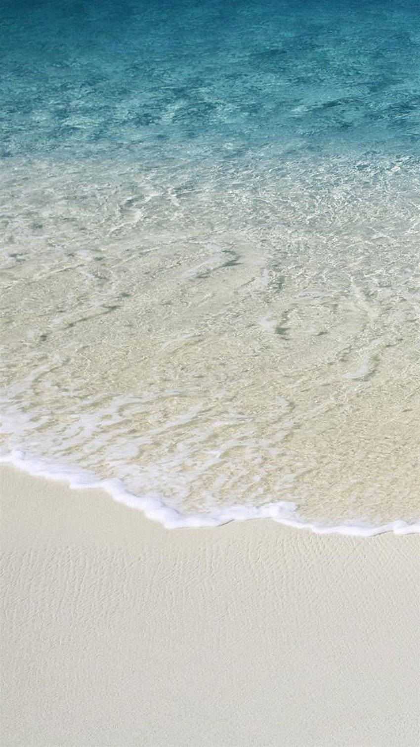 Apple Beach, turquoise waves, white sand, HD Phone Wallpaper