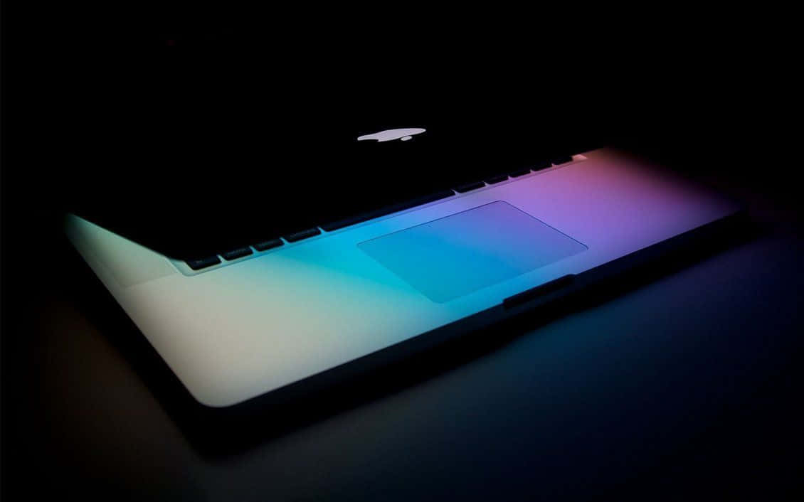 laptop, Apple, blue, SD Desktop Wallpaper