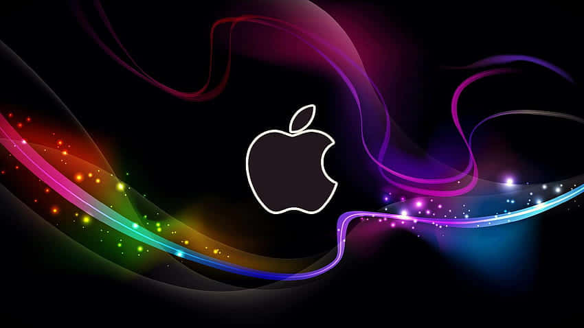 Apple desktop, Apple logo, black background, SD Desktop Wallpaper