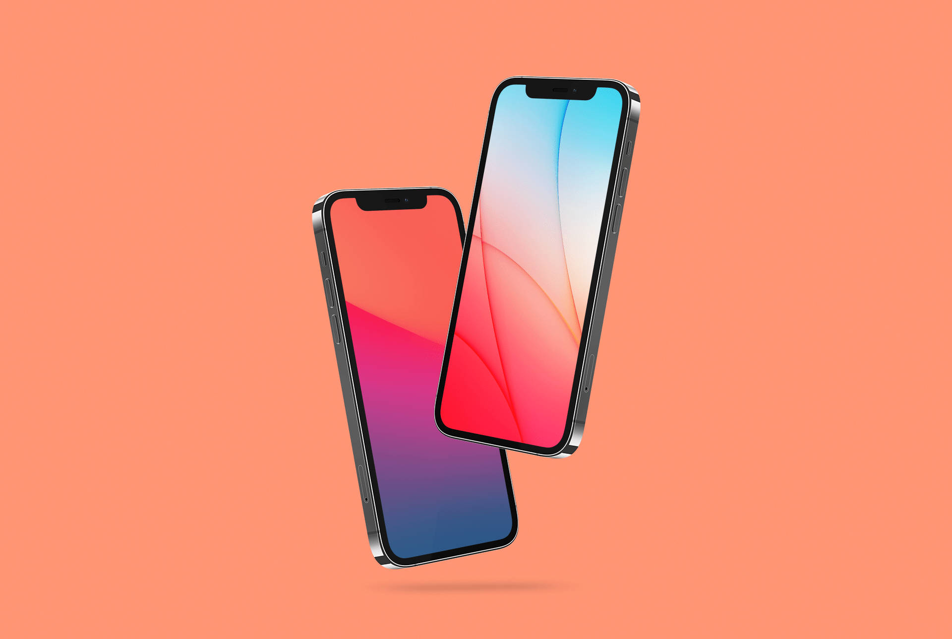 iOS 15, Apple iPhone Default, colorful abstract, Full HD Desktop Wallpaper