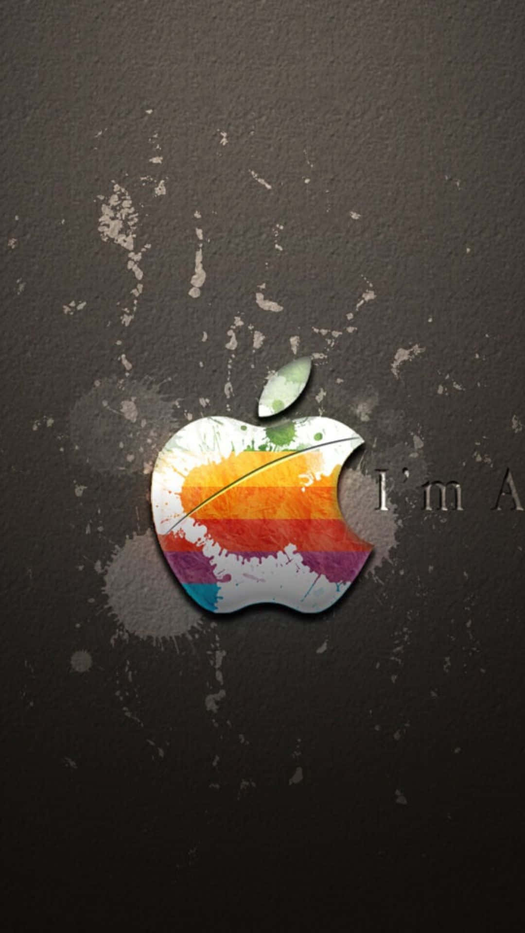 Apple iPhone X, Apple logo, rainbow splash, Full HD Phone Wallpaper