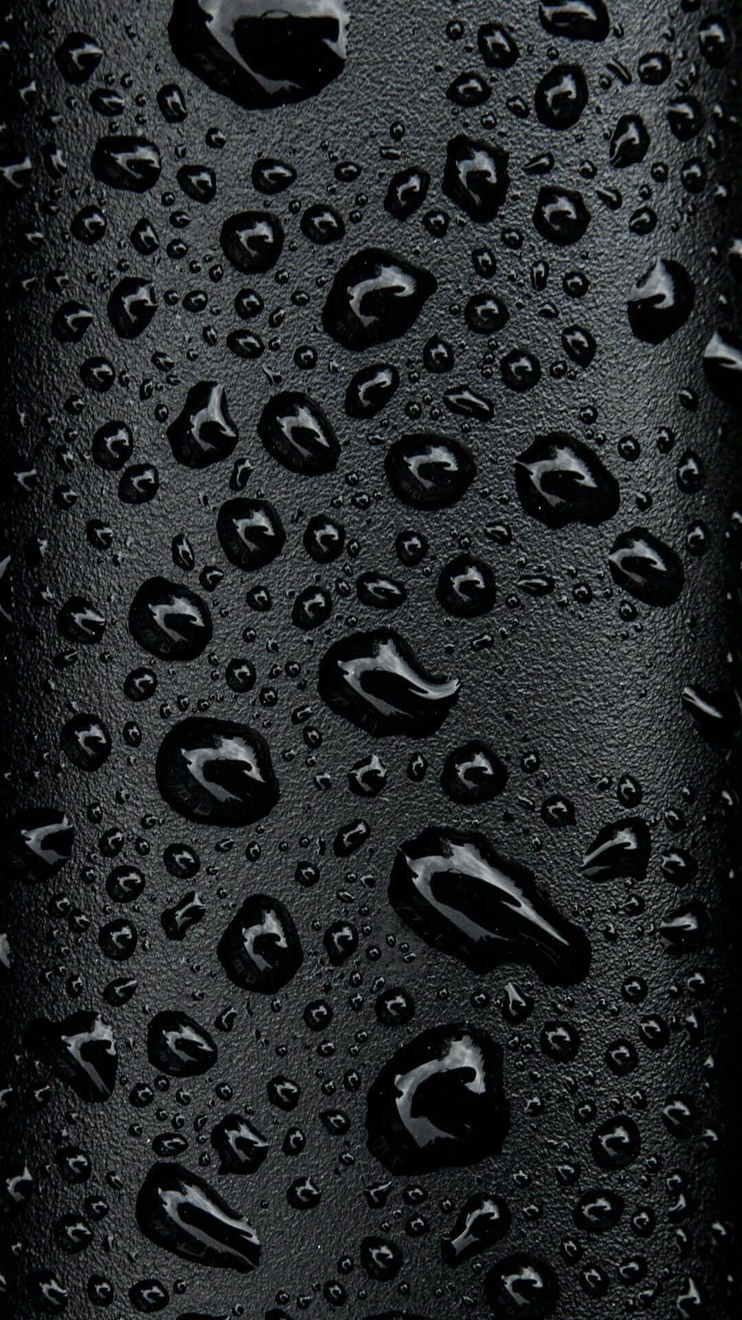 Apple iPhone X, matte black, water droplets, Full HD Phone Wallpaper