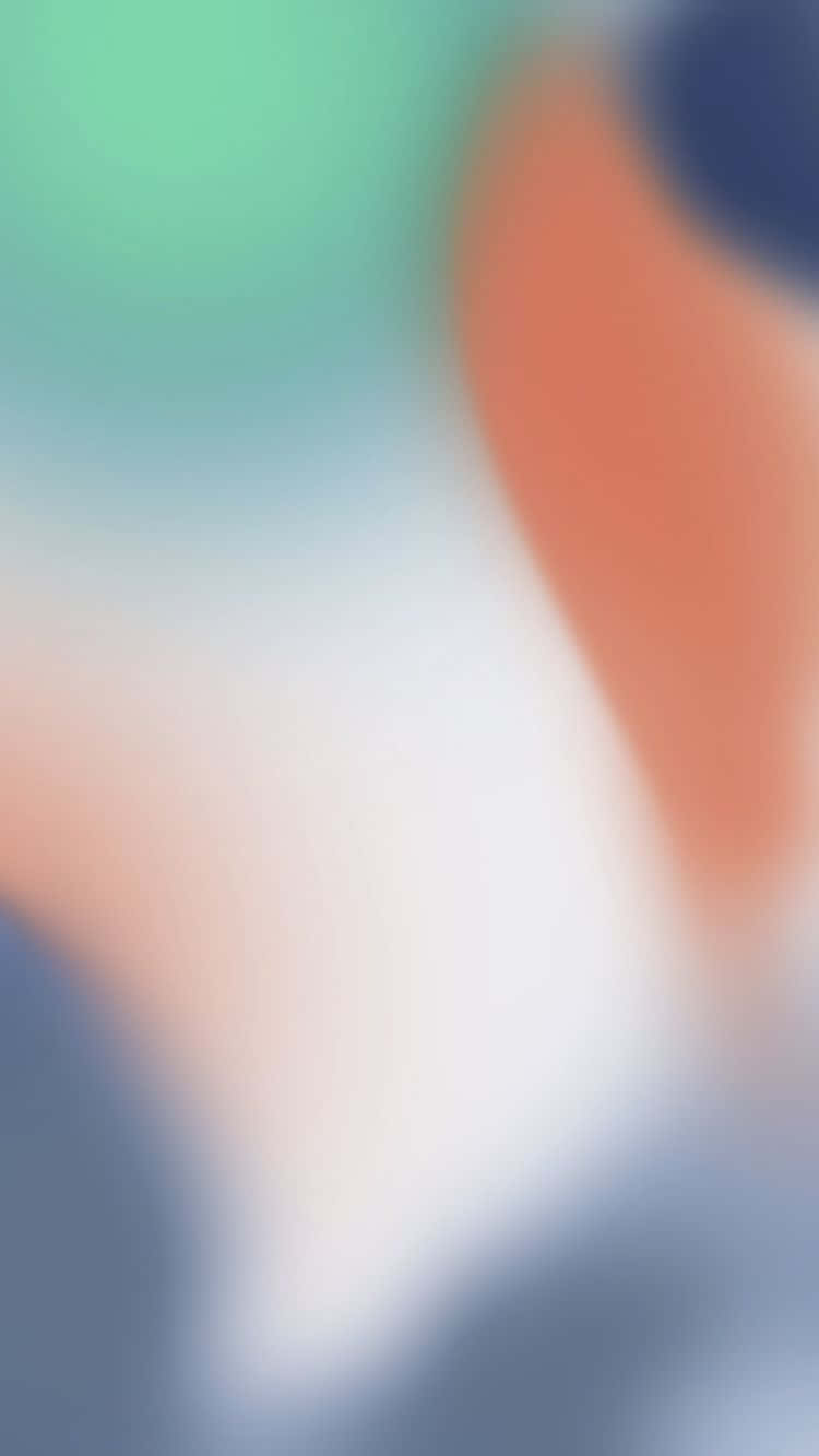 Apple iPhone X, pastel teal, coral, HD Phone Wallpaper