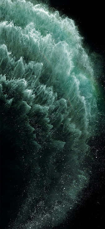 Apple iPhone X, AMOLED, teal, SD Phone Wallpaper