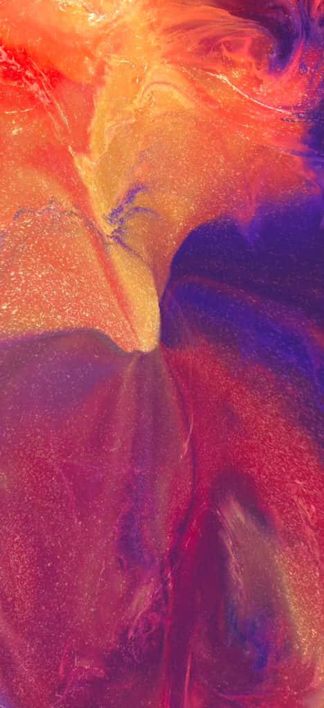 Apple iPhone X, abstract multicolor, fiery orange red, SD Phone Wallpaper
