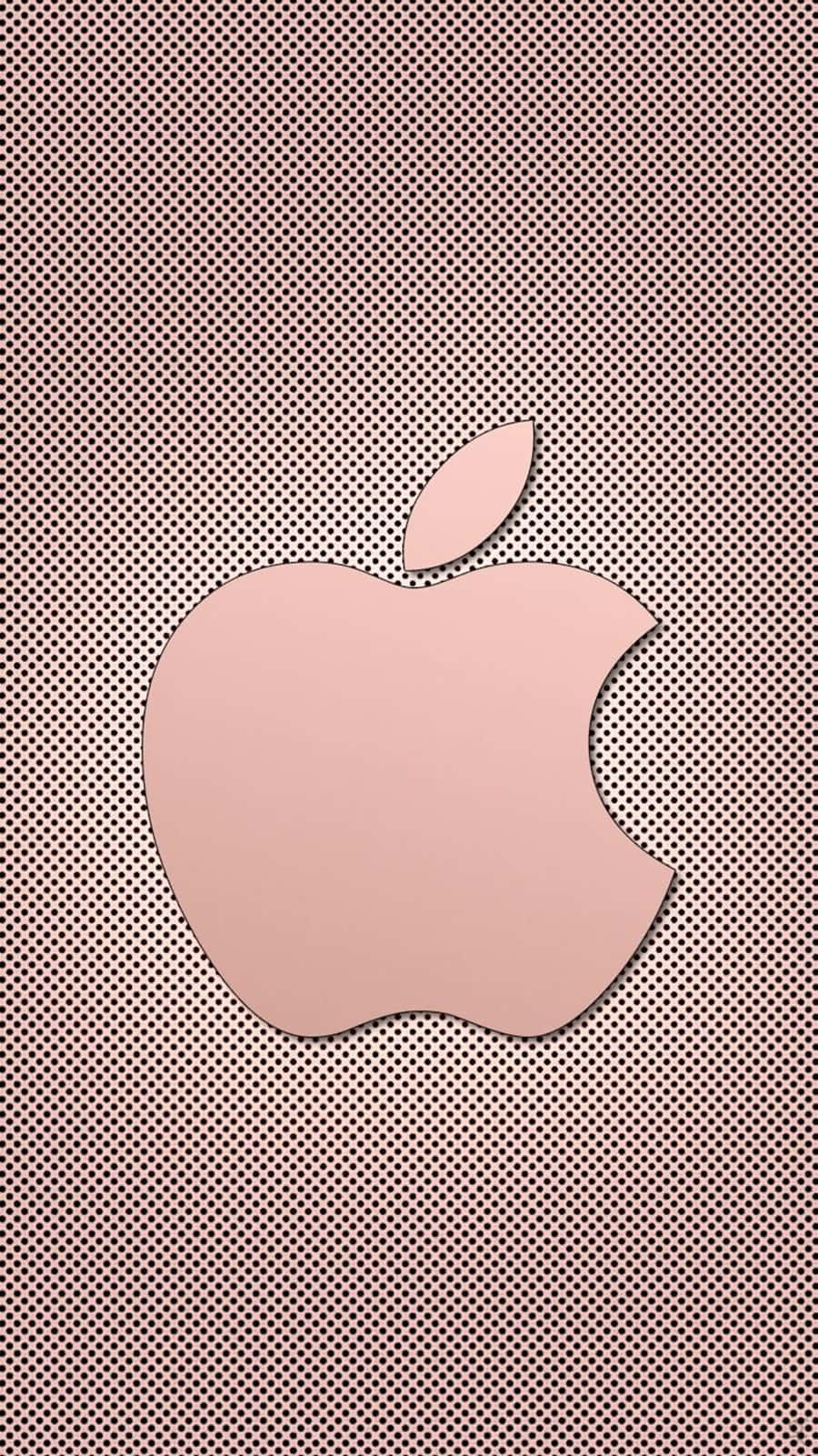 rose gold, Apple logo, dark pink, HD Phone Wallpaper