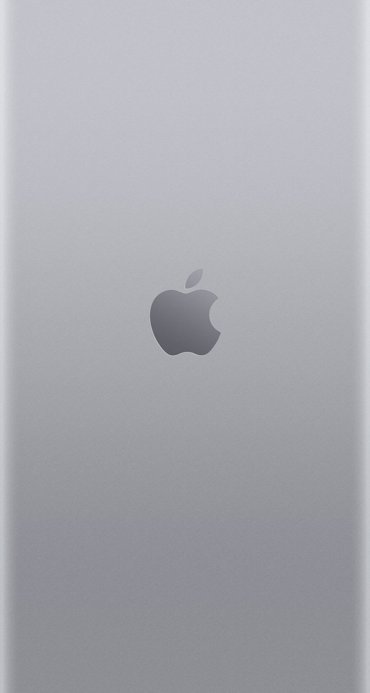 Apple Logo, silver iPhone back, matte Apple logo, Full HD Phone Wallpaper
