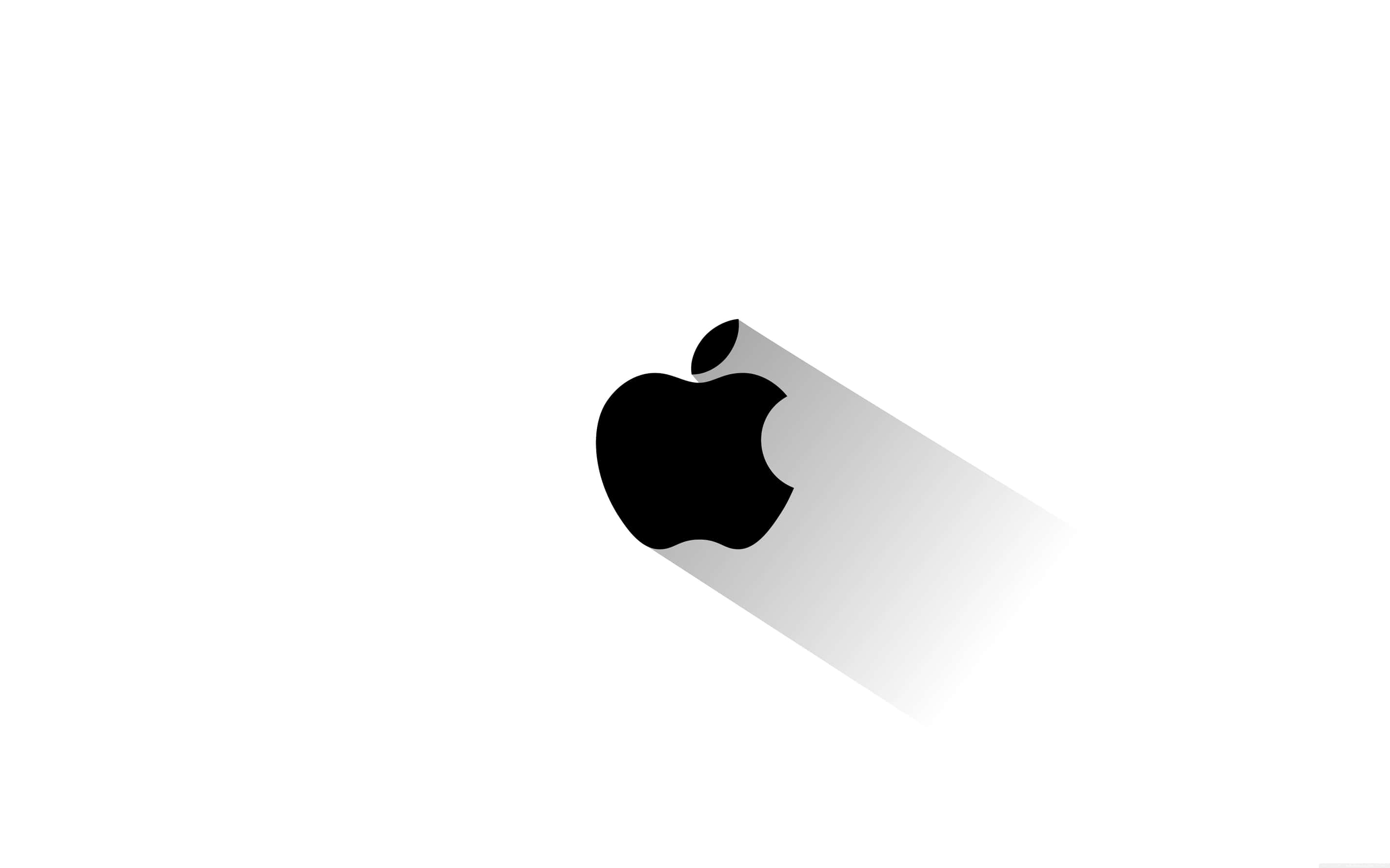 Apple Mac Desktop, Apple logo, black, 2K Desktop Wallpaper