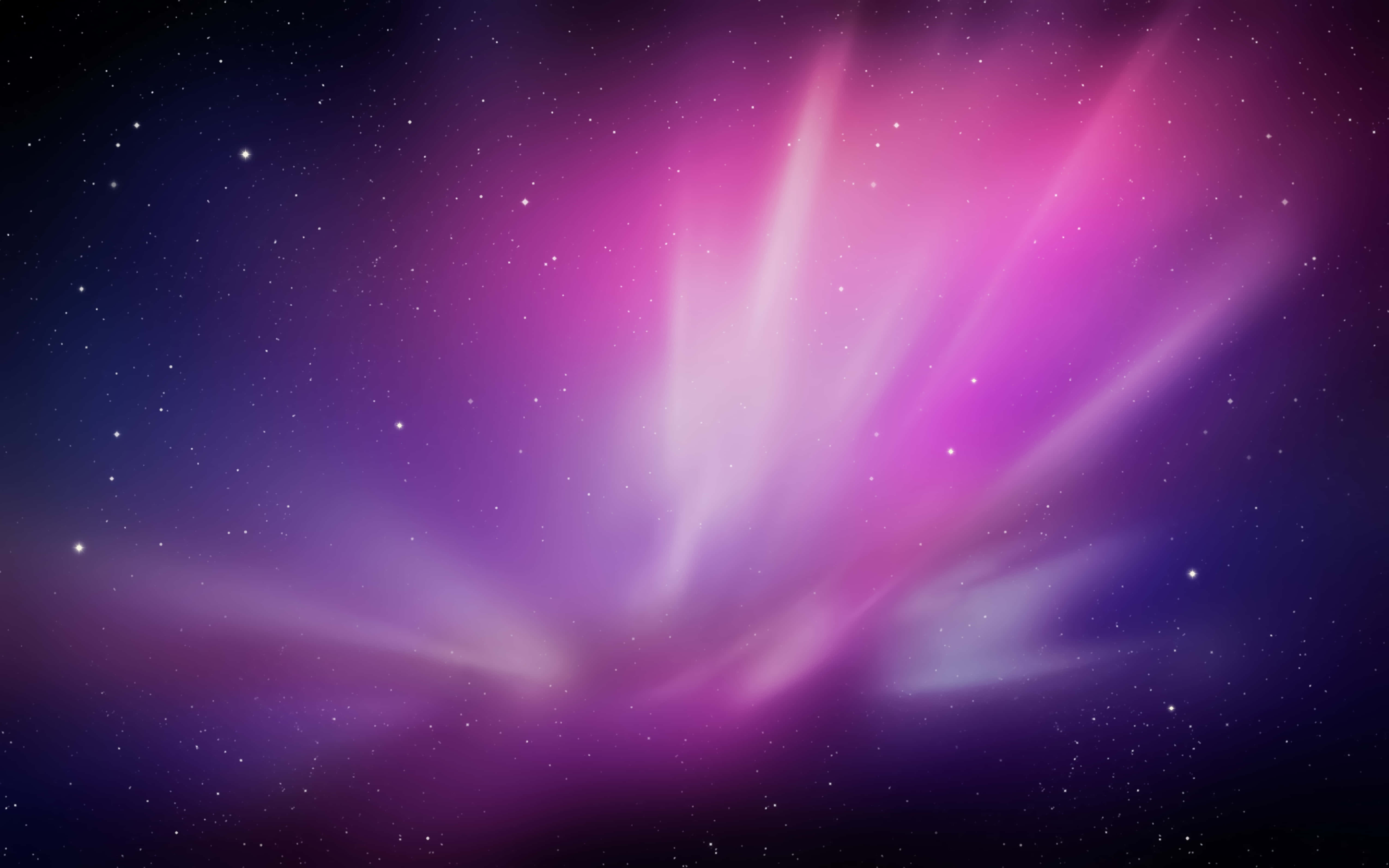 Apple Mac, vibrant purple, pink auroras, 5K Desktop Wallpaper
