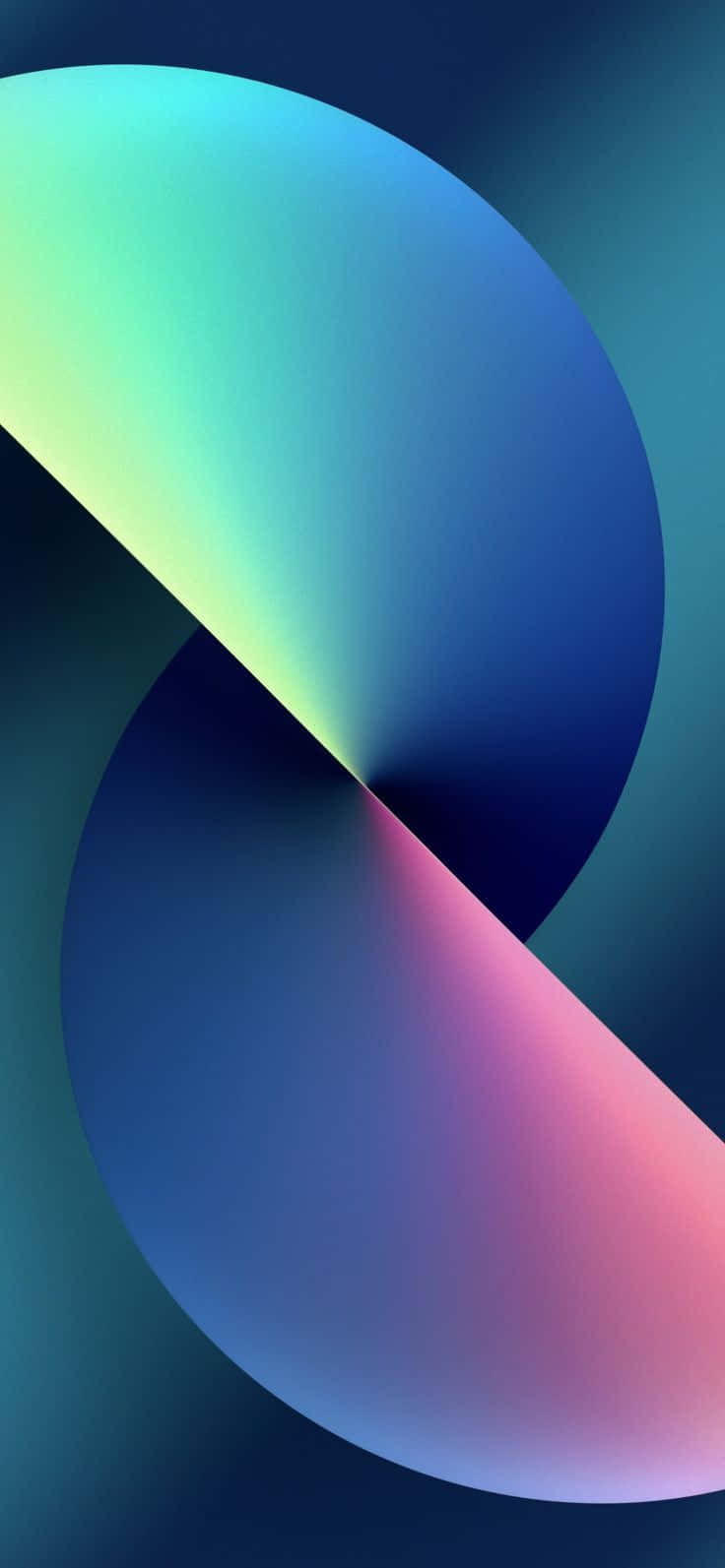 abstract apple event background, teal pink and blue, flowing gradient circles, HD Phone Wallpaper