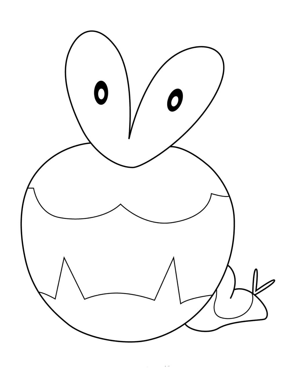 Applin, line art, black and white, HD Phone Wallpaper