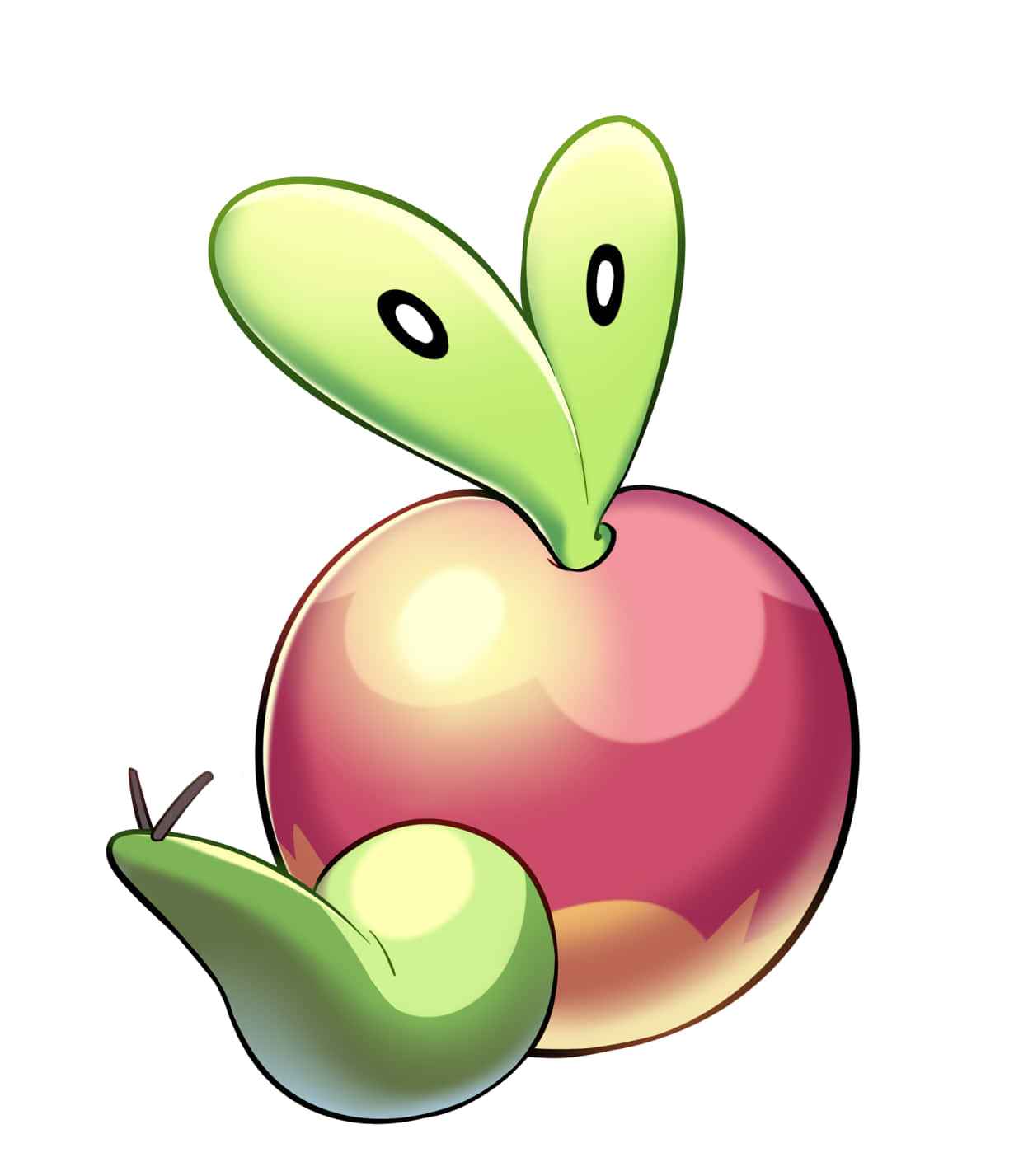 Applin, apple, leaf eyes, HD Phone Wallpaper
