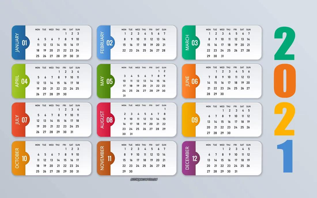 April 2021 Calendar
