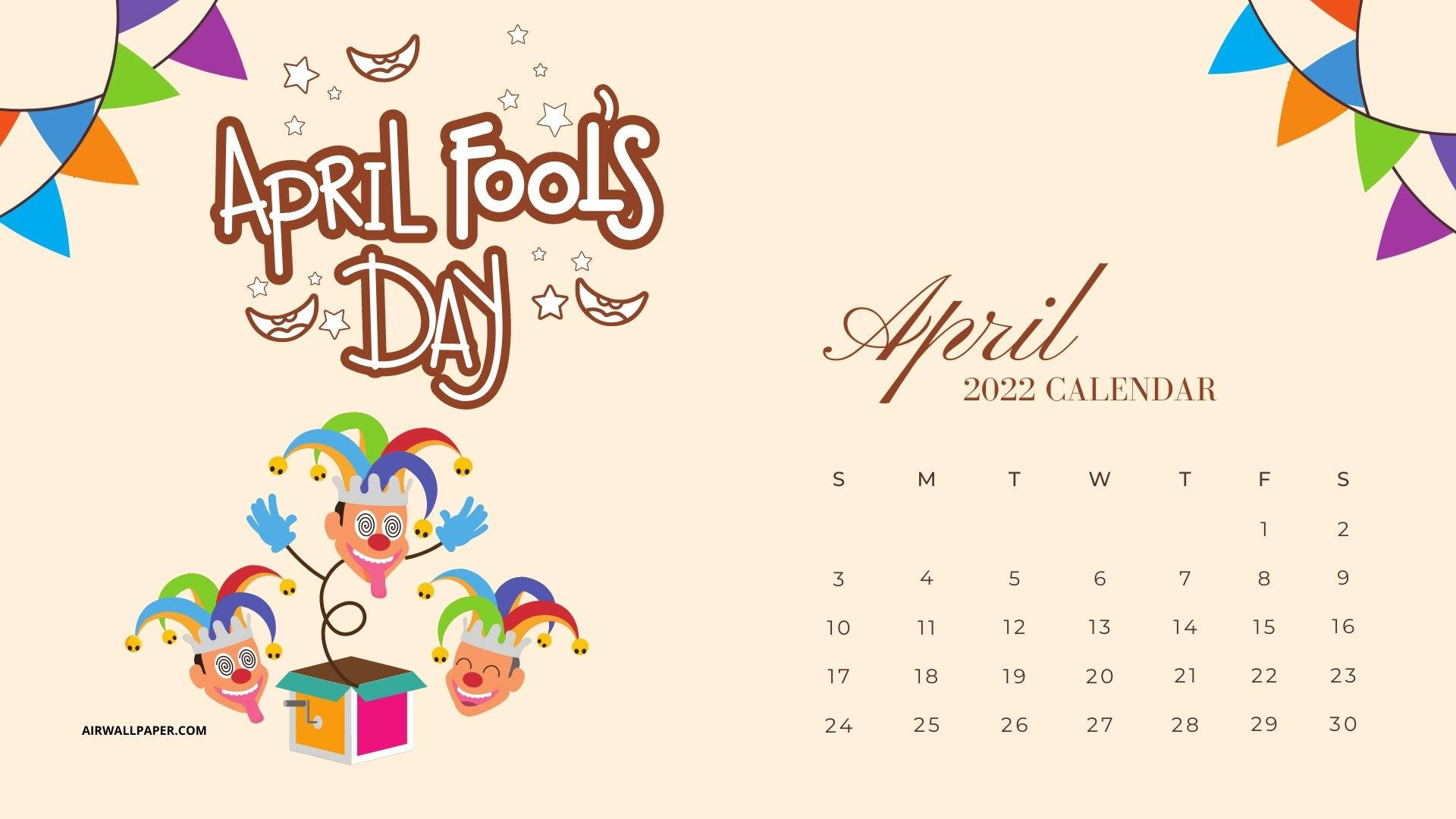 April Fools Day, jester faces, box, Full HD Desktop Wallpaper