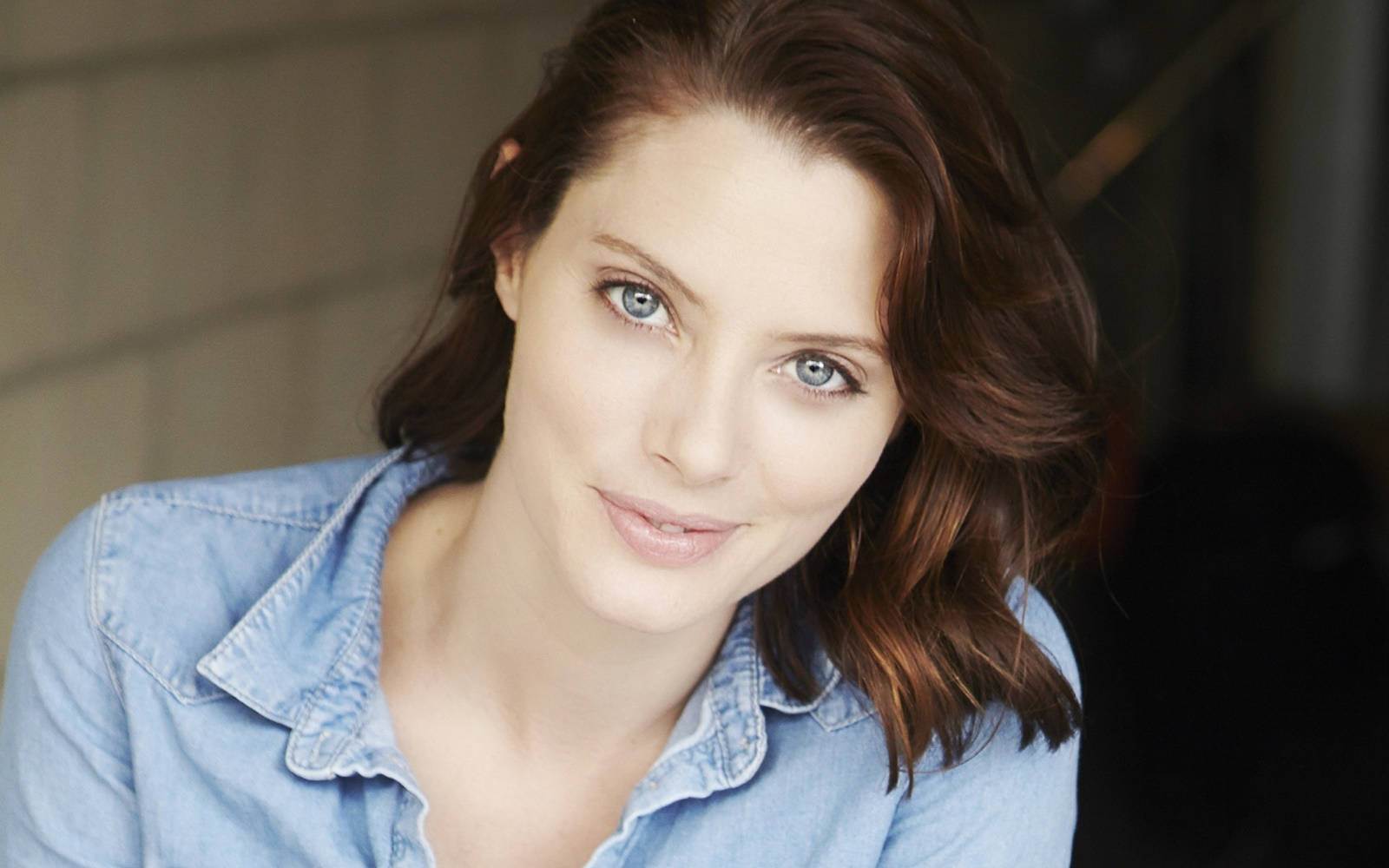 April Bowlby, denim top, blue eyes, HD Desktop Wallpaper