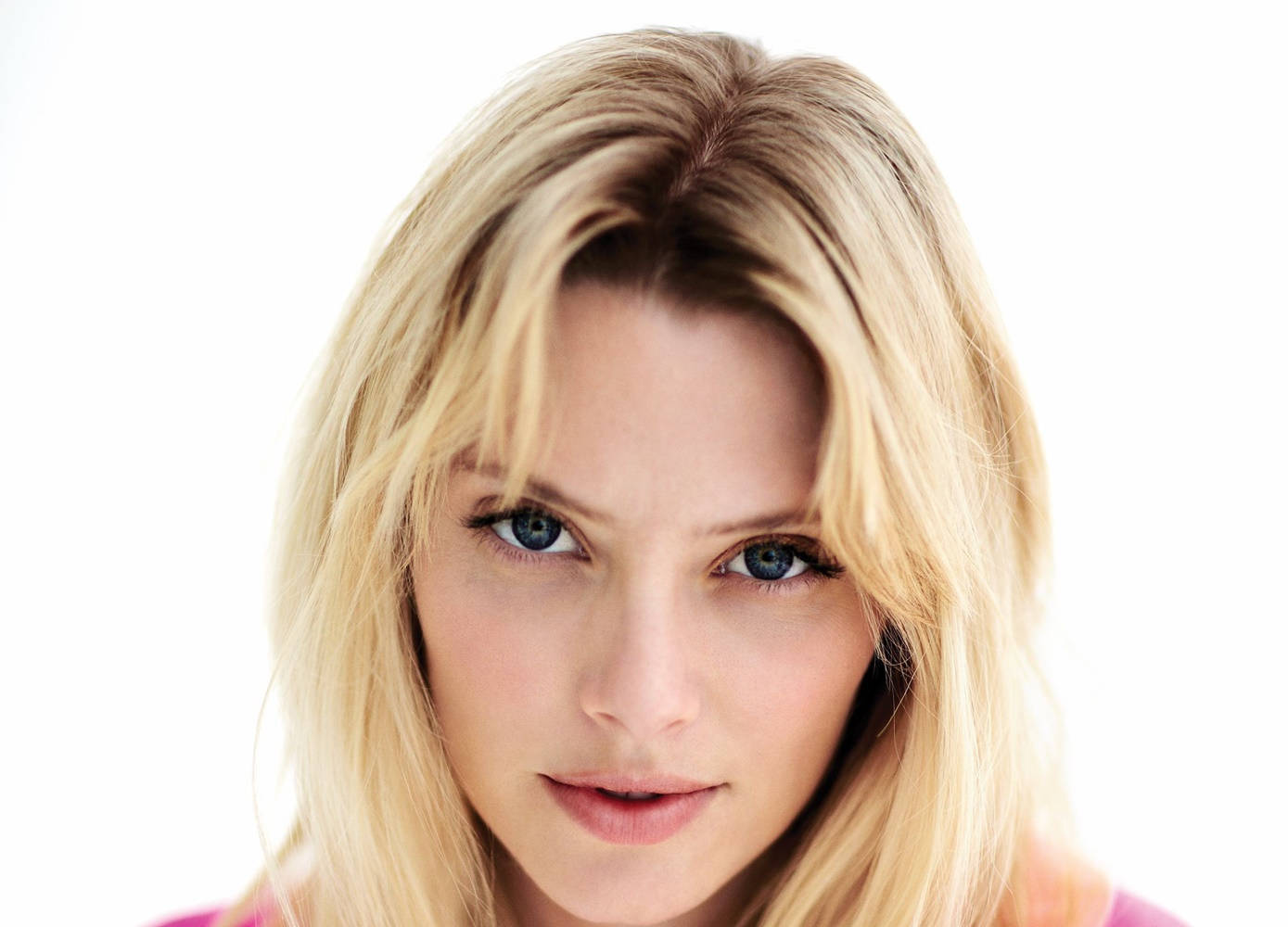 April Bowlby, blonde woman, striking blue eyes, HD Desktop Wallpaper