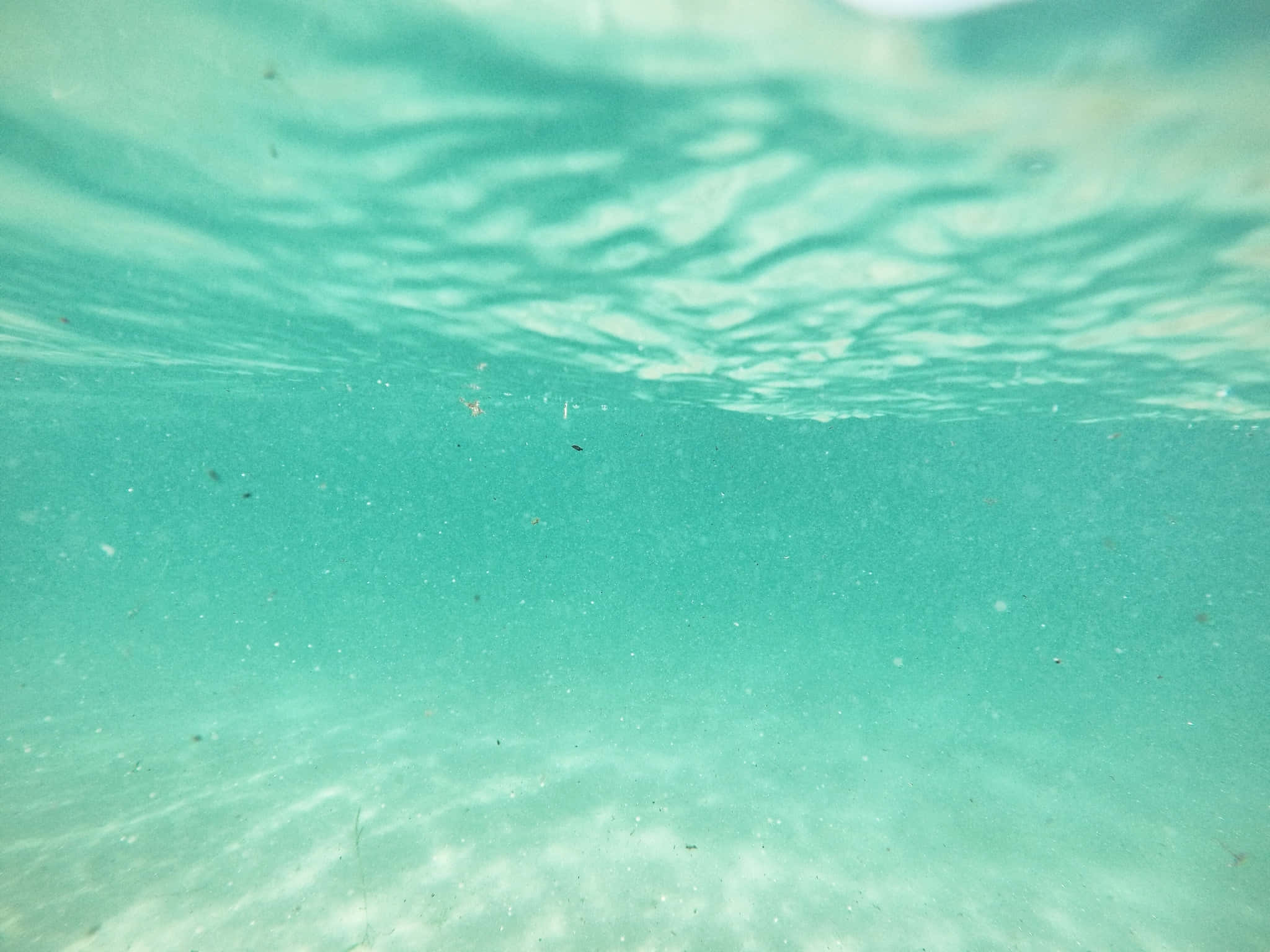 Aqua Green, turquoise ocean water, rippling surface light patterns, Full HD Desktop Wallpaper