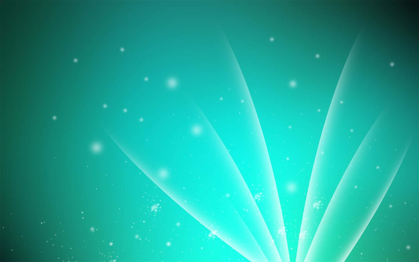 Aqua Green, turquoise light beams, gradient teal backdrop, HD Desktop Wallpaper
