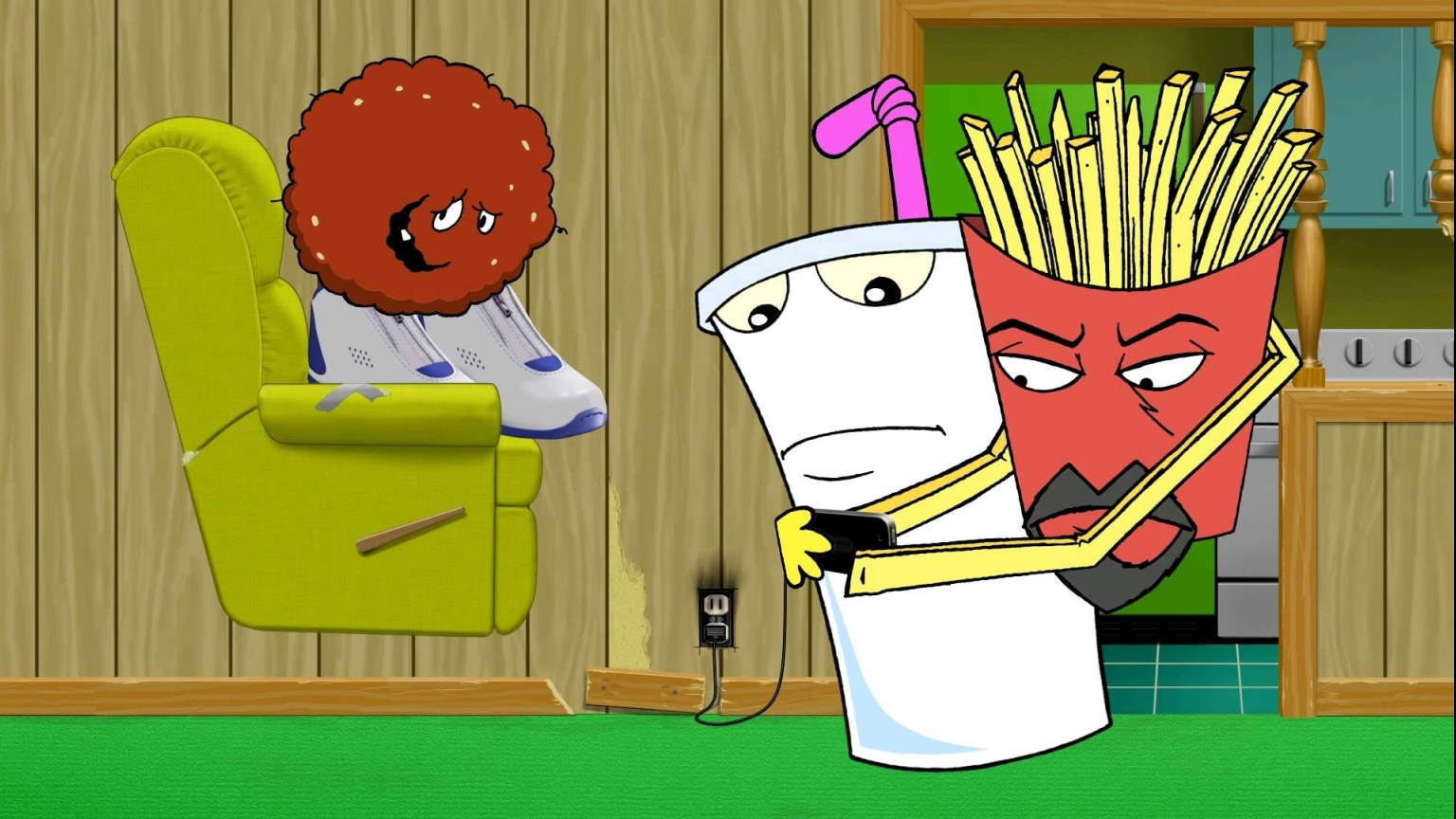 Aqua Teen Hunger Force, chili dog, recliner, HD Desktop Wallpaper