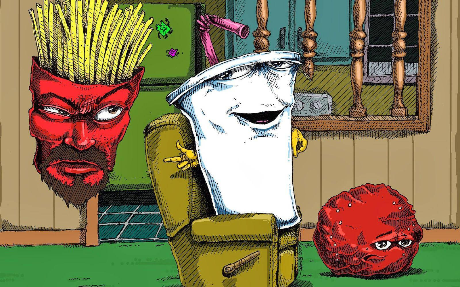 Aqua Teen Hunger Force, hatch style, red devil, HD Desktop Wallpaper