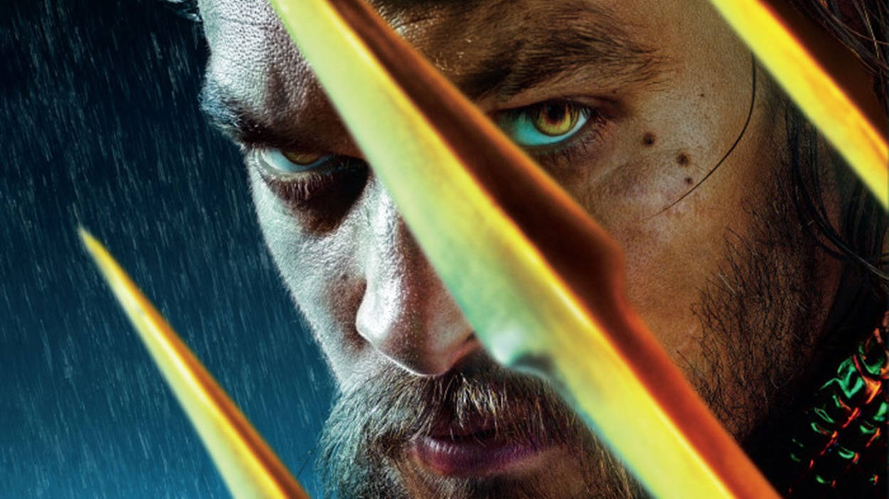 Aquaman Movie, glowing eyes, golden tridents, SD Desktop Wallpaper