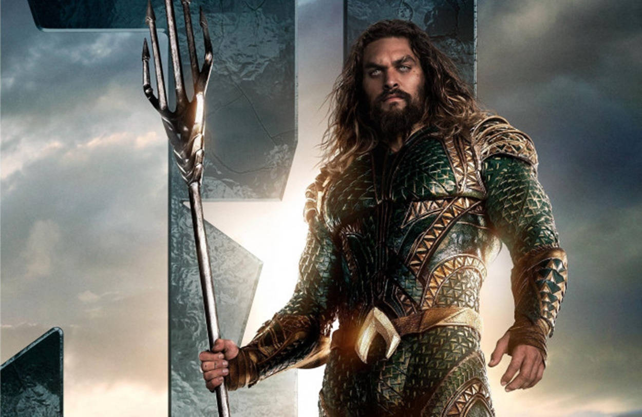 Aquaman, trident, stormy sky, SD Desktop Wallpaper