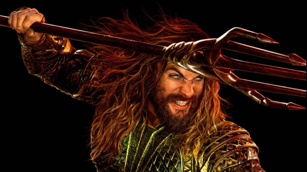 Aquaman, trident, red hair, SD Desktop Wallpaper