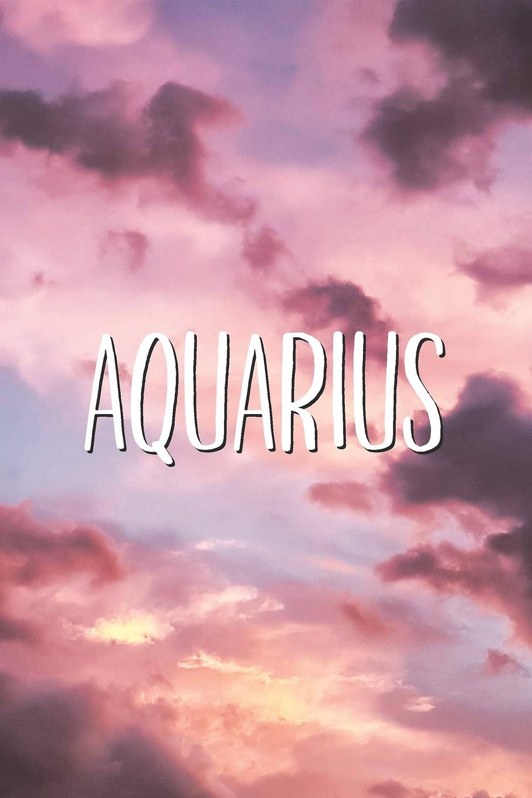Aquarius, pink sky, twilight sky, 2K Phone Wallpaper