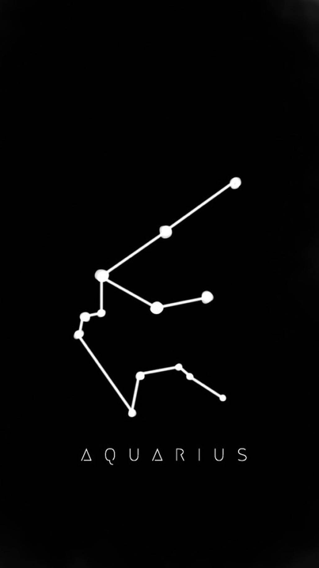 Aquarius, constellation outline, white, HD Phone Wallpaper