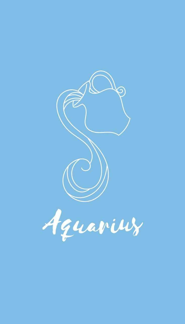 Aquarius, baby blue, light blue background, HD Phone Wallpaper