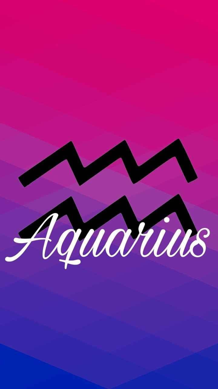 Aquarius, purple, blue, HD Phone Wallpaper