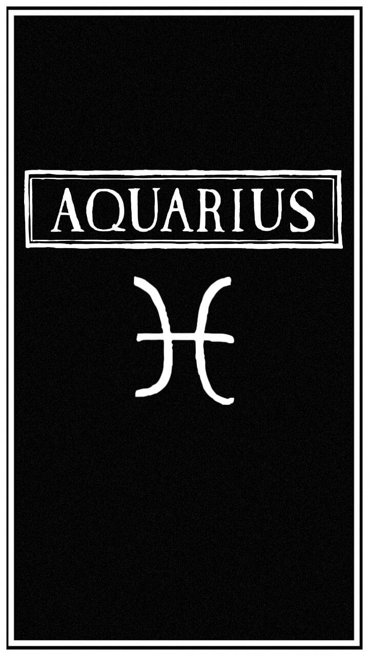 Aquarius, white, black, HD Phone Wallpaper