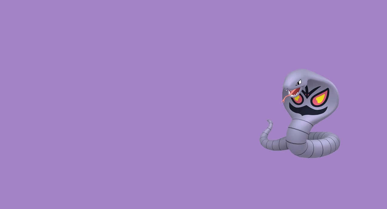 Arbok, gray snake, glowing yellow eyes, SD Desktop Wallpaper