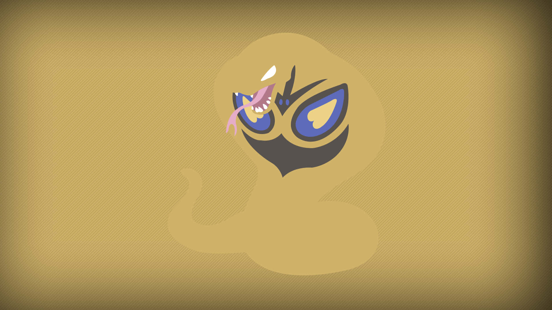 Shiny Arbok, blue eyes, pink tongue, Full HD Desktop Wallpaper