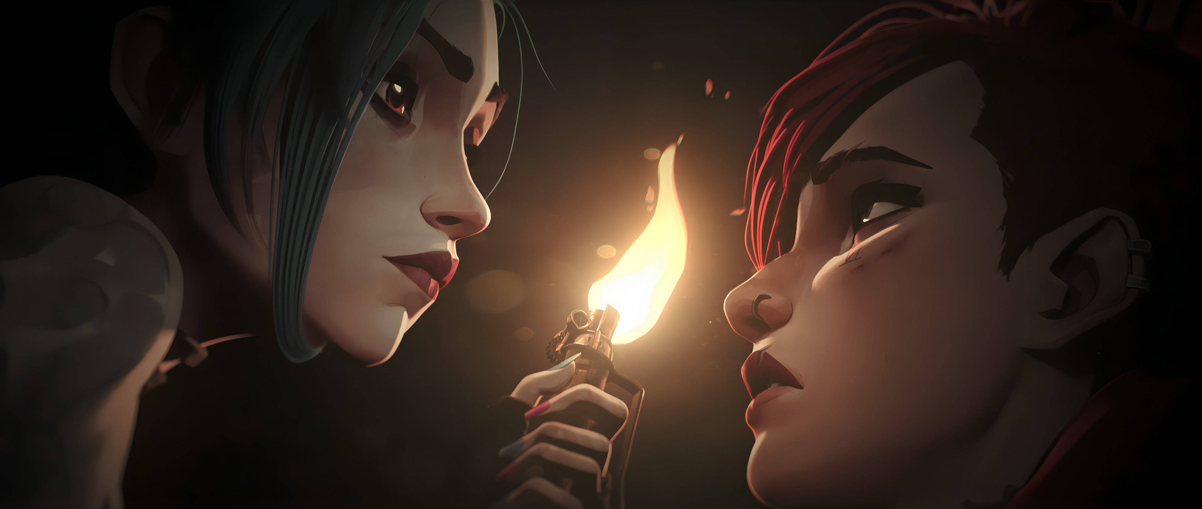 Arcane League Of Legends, lighter, flickering lighter, 4K Desktop Wallpaper