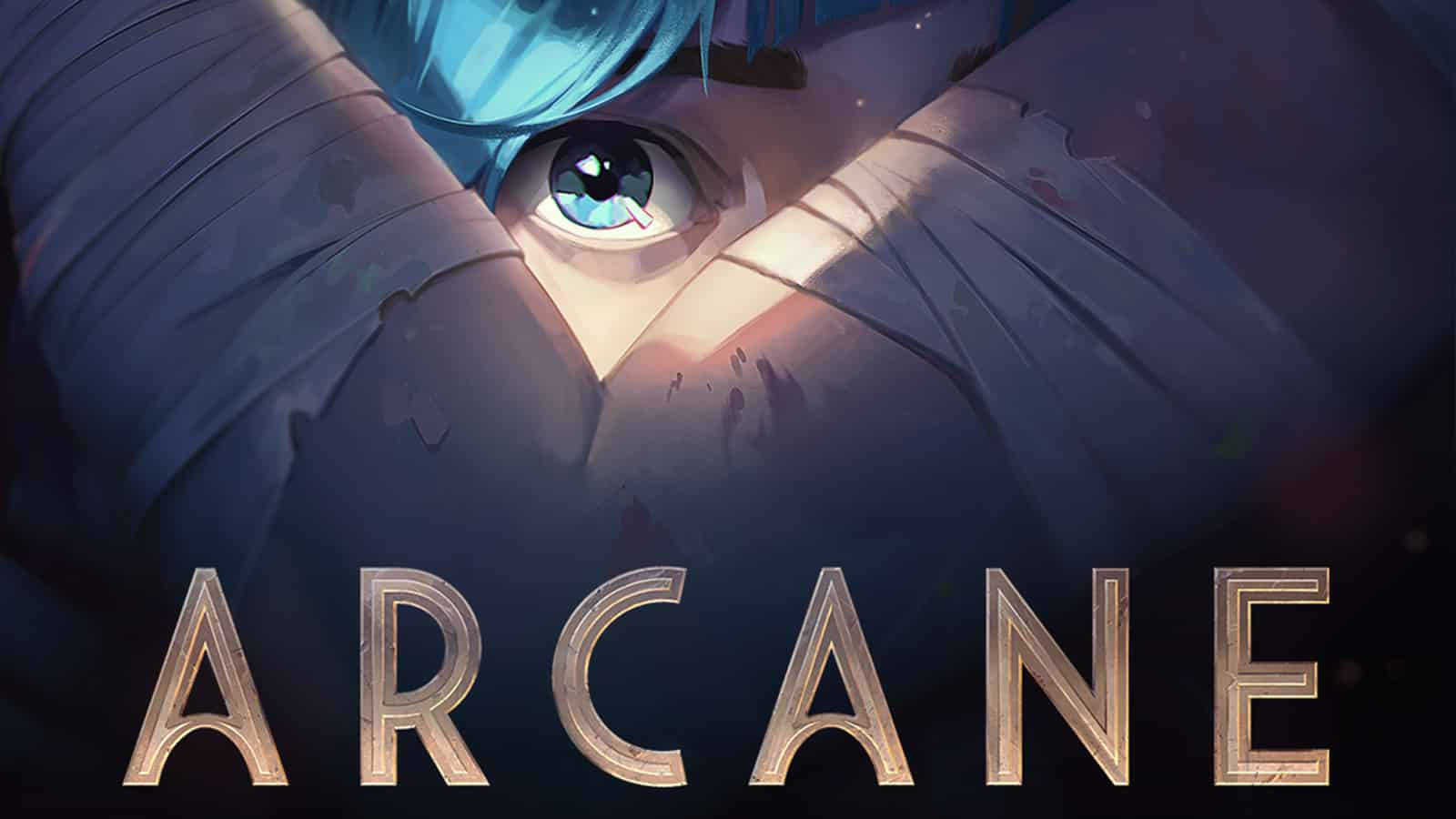 Arcane League Of Legends, blue-haired anime character, torn fabric, HD Desktop Wallpaper