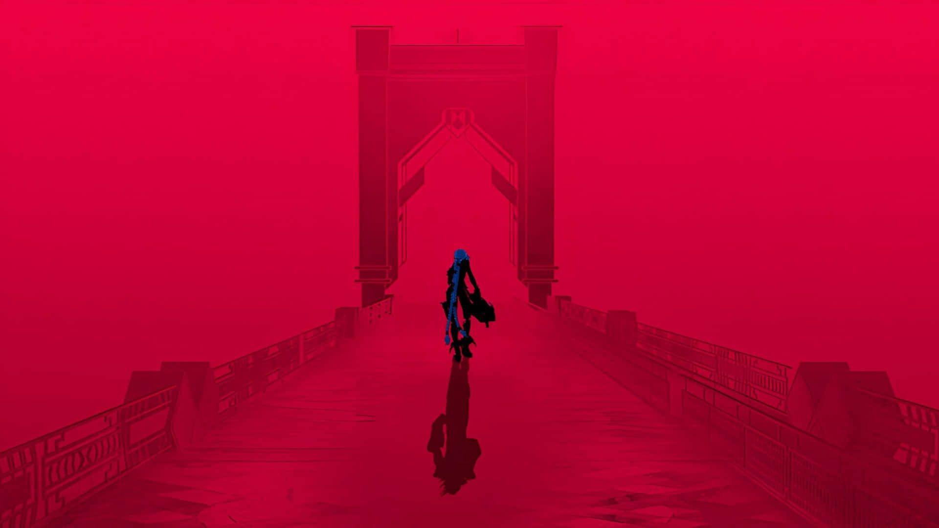 Arcane Season 2, bridge, red haze, Full HD Desktop Wallpaper