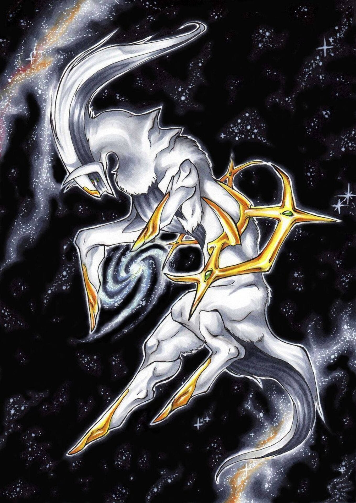 Arceus, silver, gold, Full HD Phone Wallpaper