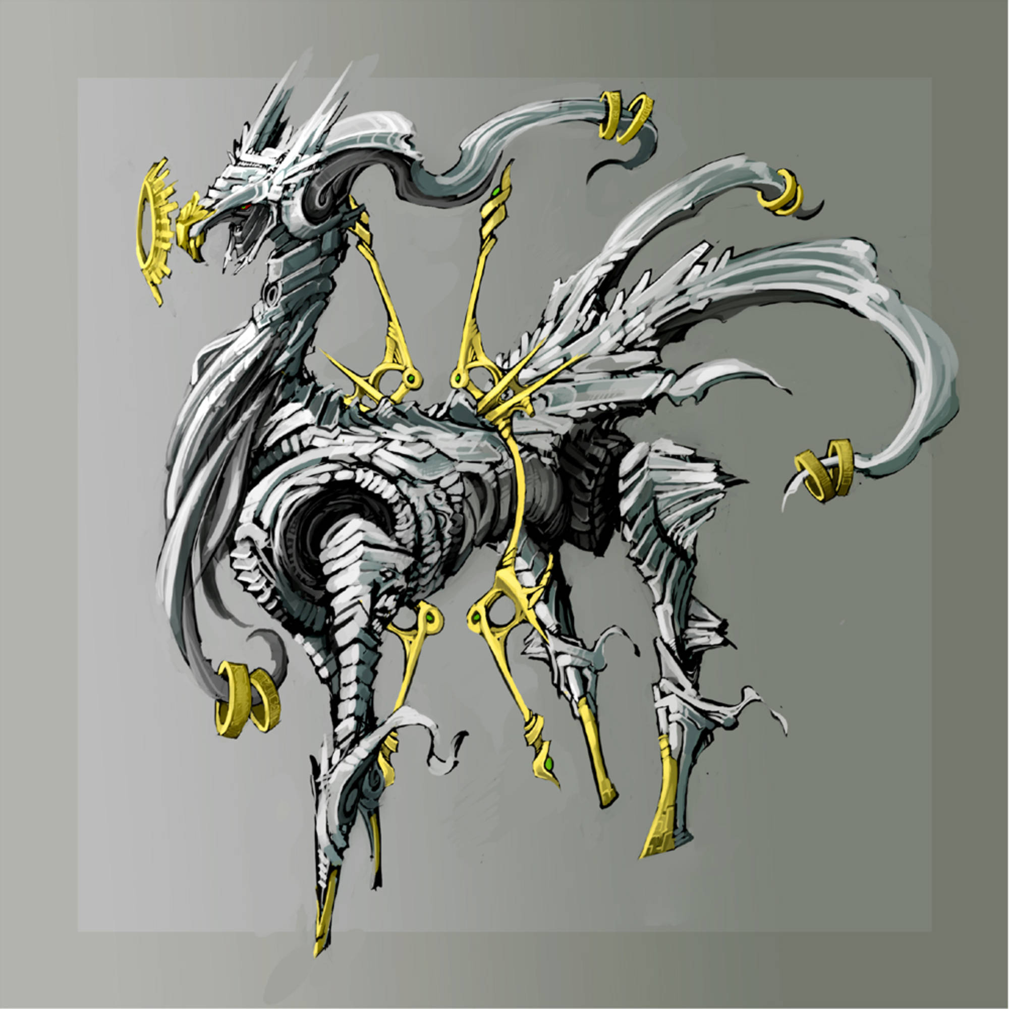 Arceus, Steel-Type, silver, Full HD Desktop Wallpaper