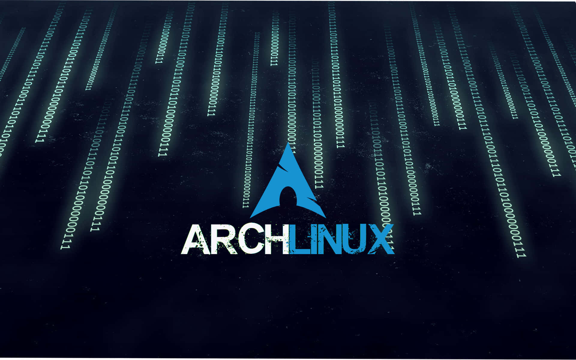 Arch Linux, blue and white, dark background, Full HD Desktop Wallpaper