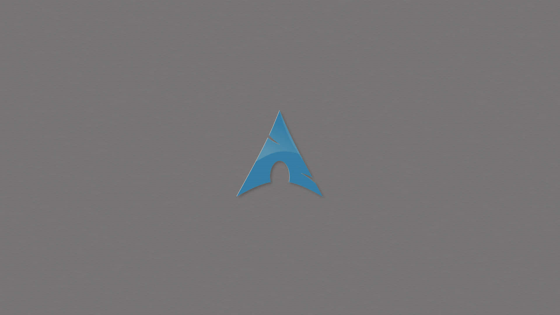 Arch Linux, blue triangular logo, curved notch, Full HD Desktop Wallpaper