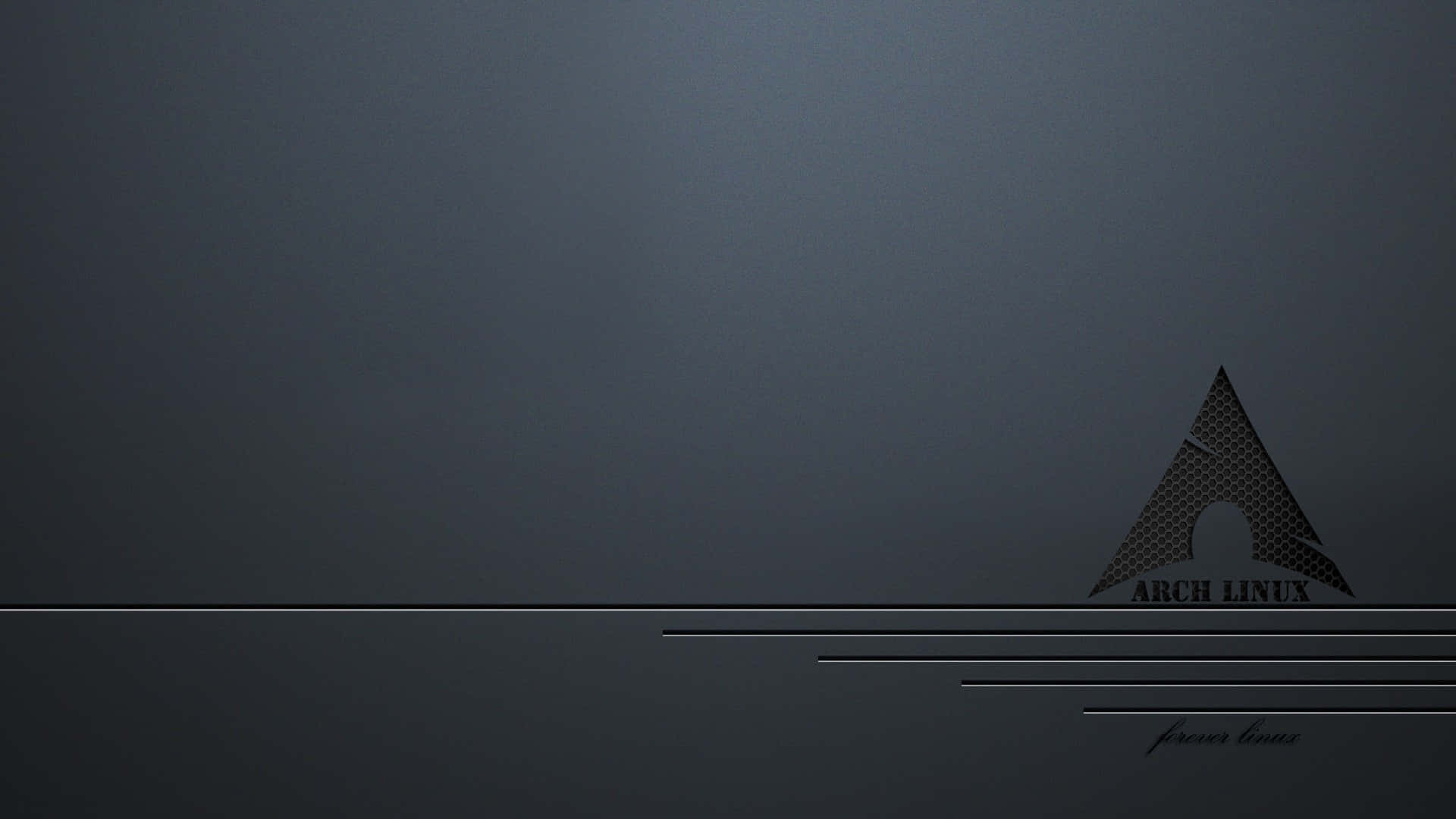 Arch Linux, dark gray, metallic lines, Full HD Desktop Wallpaper