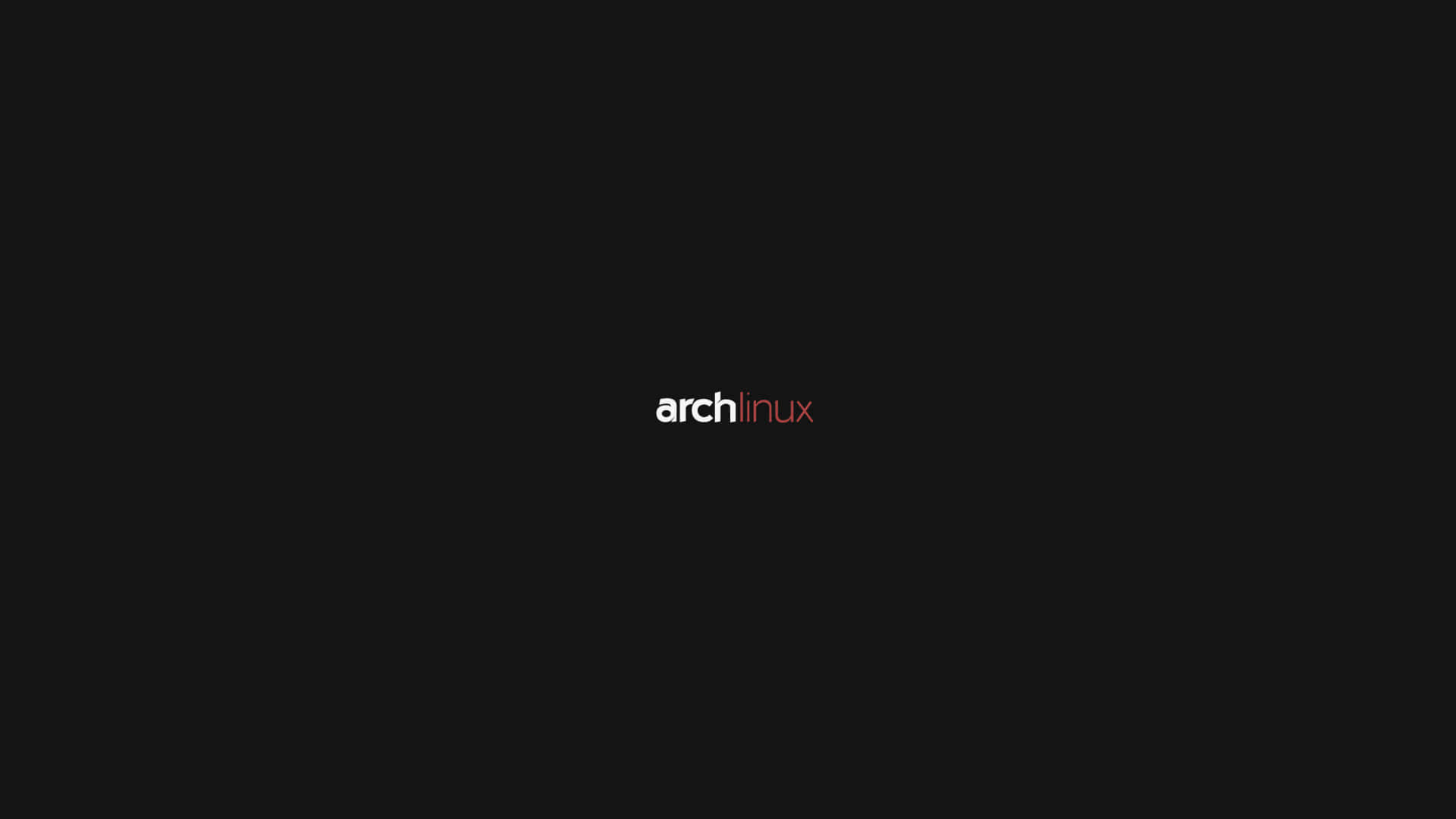 Arch Linux, black background, white text, Full HD Desktop Wallpaper
